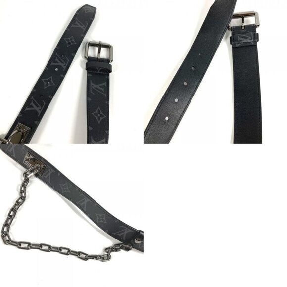 Louis Vuitton Belt Santure Signature Chain 35 mm M0179 V Monogram Eclipse main image 9